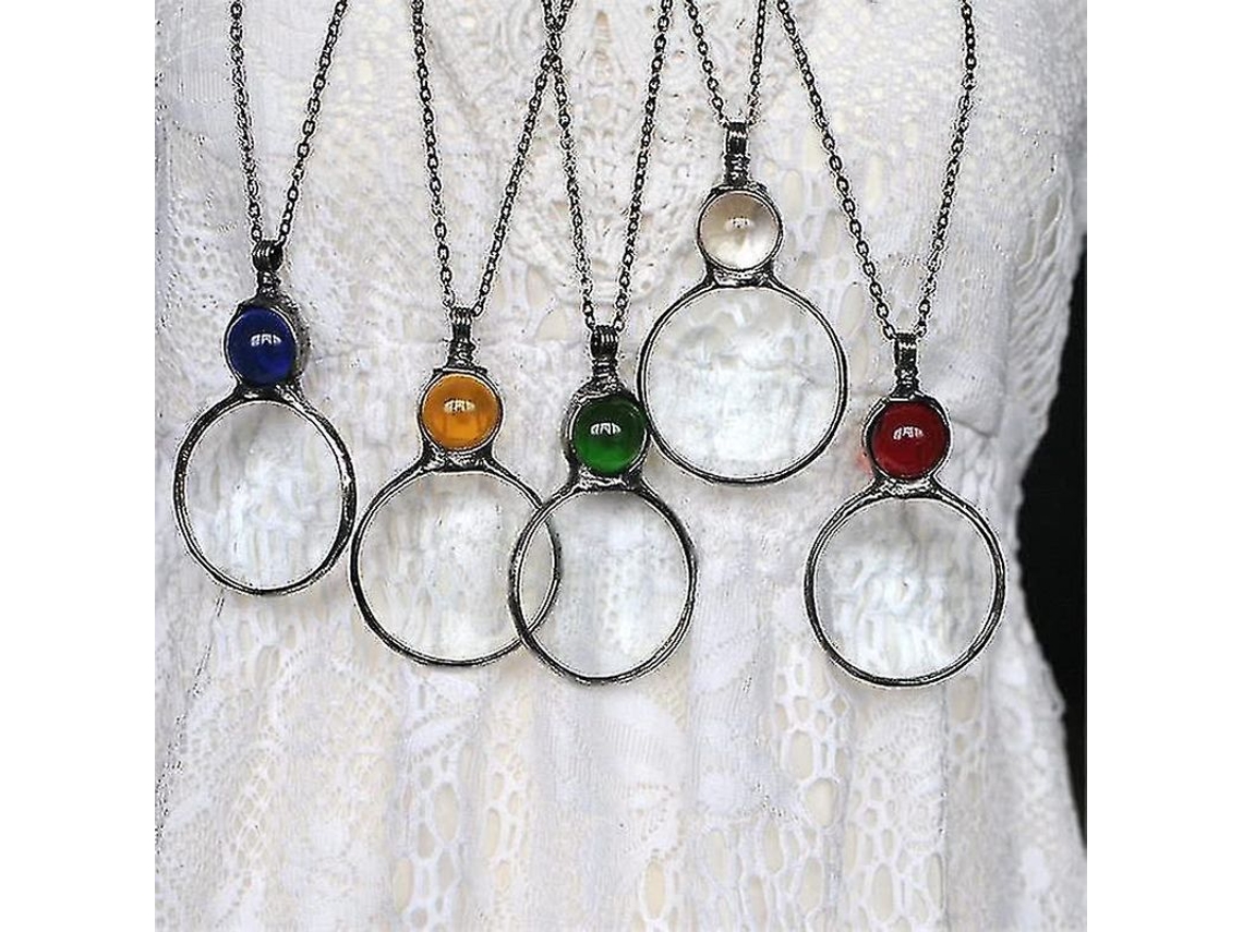 2026-collar Lupa De Lectura Para Mayores, Lente Magnética Colgante 10x, Regalo Ideal Con Caja De Joyería