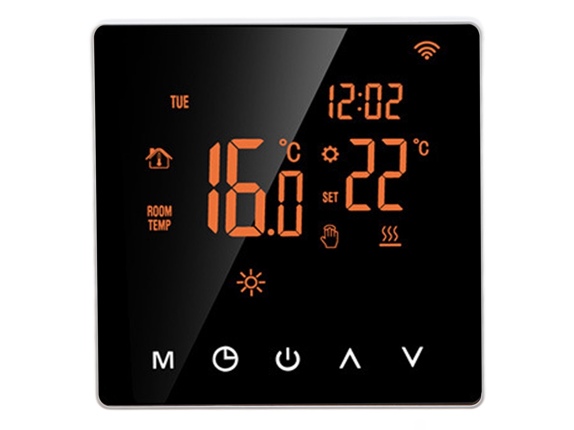 Termostato Inteligente Me81h Con Pantalla Lcd Wifi Para Calefacción Eléctrica Por Suelo Radiante, Calentador De Agua, Ac230v Con Control Por Voz.