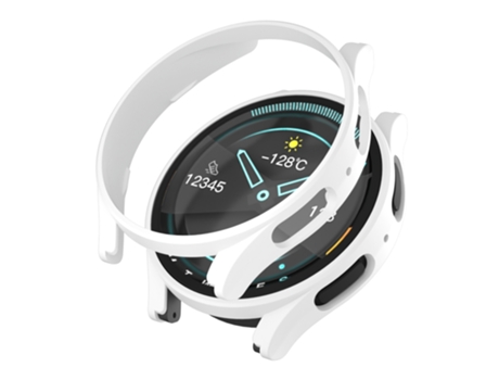 Funda protectora para reloj hueco con inyección de combustible para Samsung Galaxy Watch5 Pro de 45 mm (blanco)