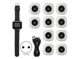 Conjunto De Localizador Inalámbrico Para Cuidador Botón De Llamada Inteligente Reloj Sistema De Localización Para Restaurantes