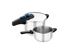 Conjunto 2 Ollas Express MONIX M570005 Acero Inox