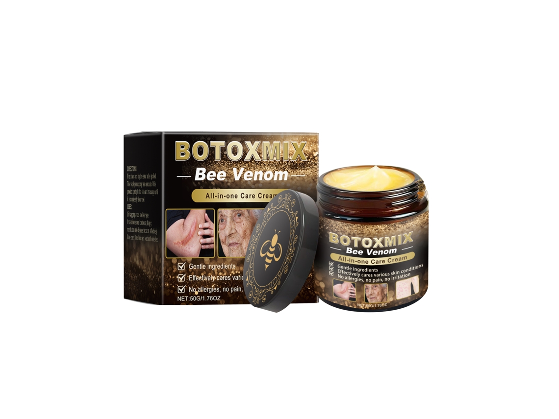 Crema reafirmante con veneno de abeja, cuidado facial, hidratante, para líneas de expresión y reparación de la piel, 50 g