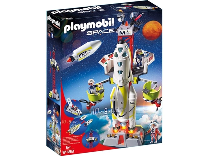 PLAYMOBIL Space: Lanzamiento de cohetes - 9488 (Edad Mínima: 6)