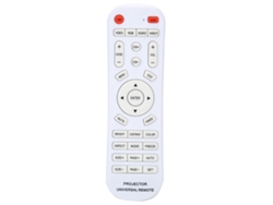 Mando A Distancia De Repuesto Para Proyector, Color Blanco, Fabricado En Material Abs, Con Un Alcance De Hasta 10 M.