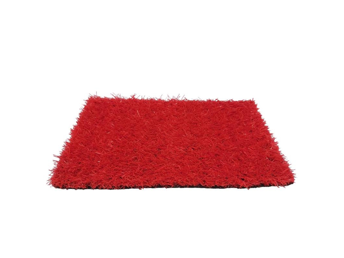 BONERVA Césped Artificial Colorterra Plus Rojo 20 mm Rollo 2 x 10 m