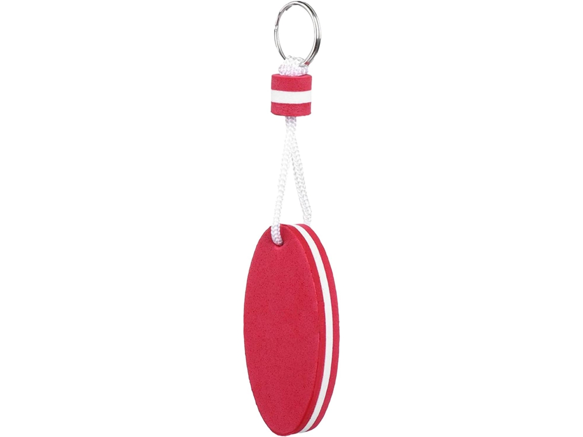 Llavero flotante portátil, llavero ovalado para mochila, colgante decorativo para deportes acuáticos, playa, piscina y pesca de señuelos.