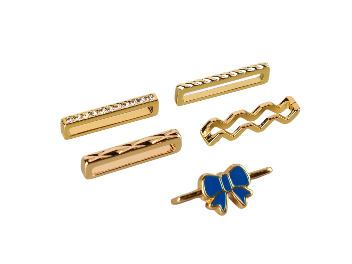 Anillos Decorativos De Diamantes De Imitación Para Correas De Reloj De Silicona De 20-22 Mm - Chapados En Oro