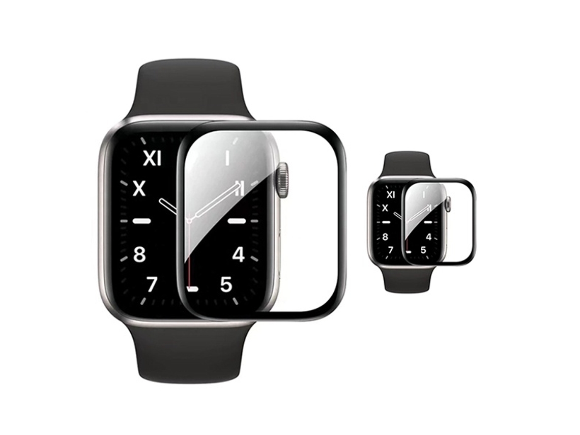 GIFT4ME - Kit de 2 protectores de gel con bordes para Apple Watch Series 3 (38 mm), transparente