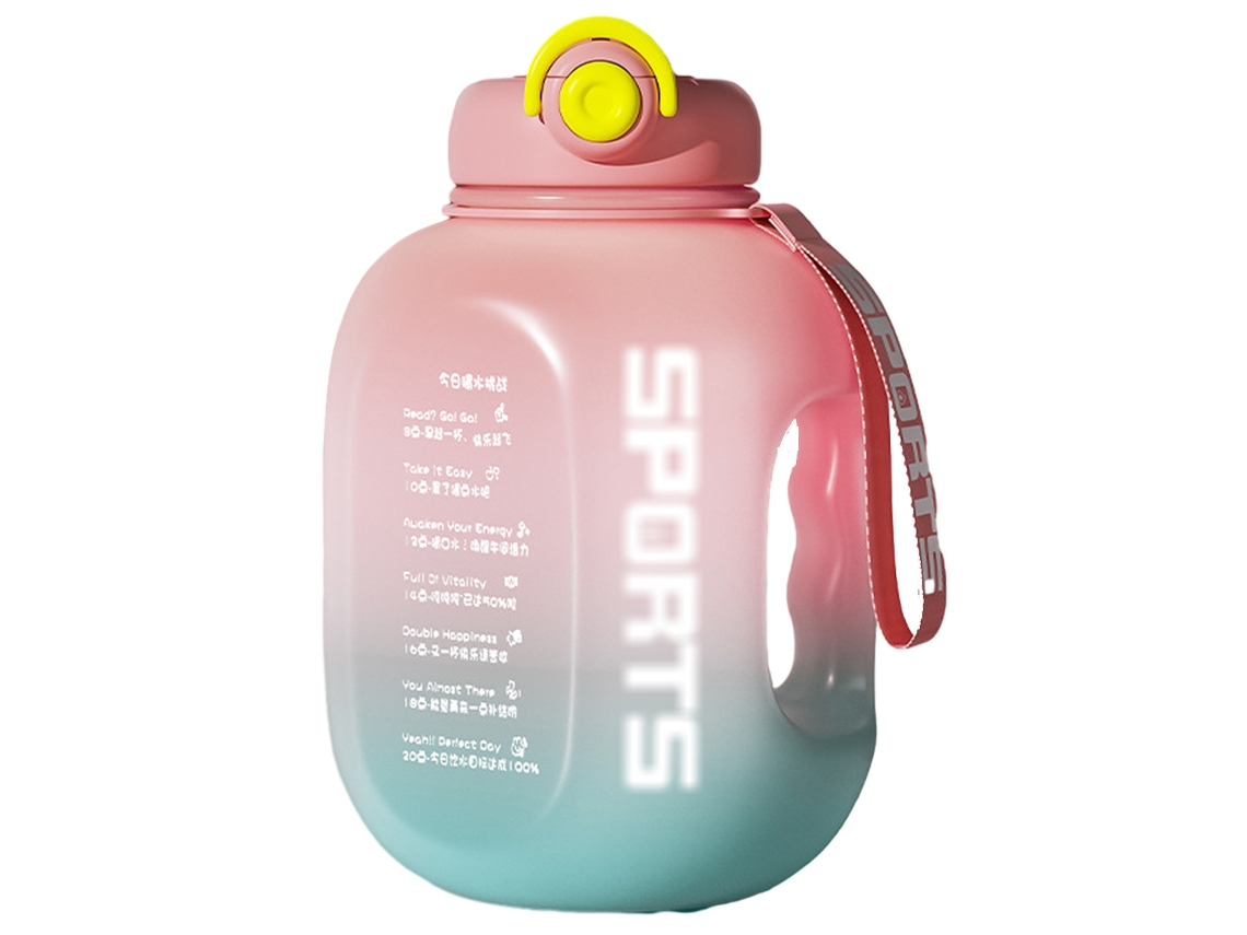 Botella de agua reutilizable grande, capacidad de 2500 ml, ideal para deportes NEVEANCE