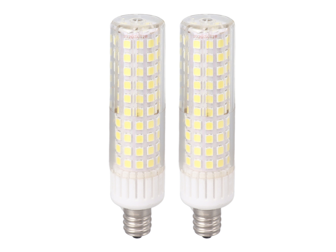 Paquete De 2 Bombillas Led Tipo Maíz E12 6000k Blancas 10w 1500lm 2835 Smd 100-130v Para El Hogar Y La Oficina