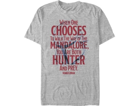Camiseta Unisexo DEEPSTONE Walk The Way Of The Mandalore Star Wars The Mandalorian brezo atlético (XL)