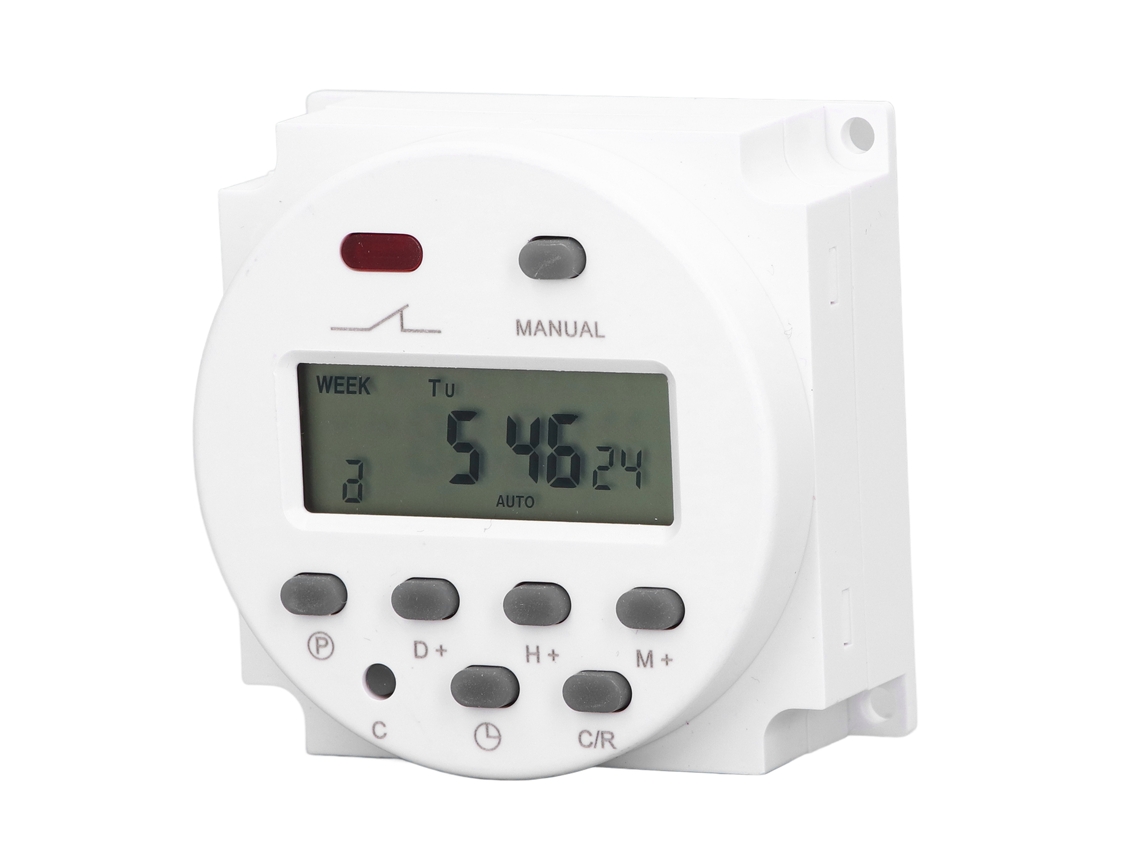 Temporizador Electrónico Programable Con Pantalla Lcd Digital, 16 Modos De Encendido/apagado Y Relé, 12 V