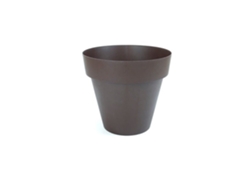 PLASTIKEN TES - Maceta Redonda Clásica Diámetro 18 cm Capacidad 25L Bronce