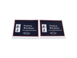 2 tarjetas de Mahjong 2023 con reglas, de la Liga Nacional Oficial, con impresión transparente para regalo.