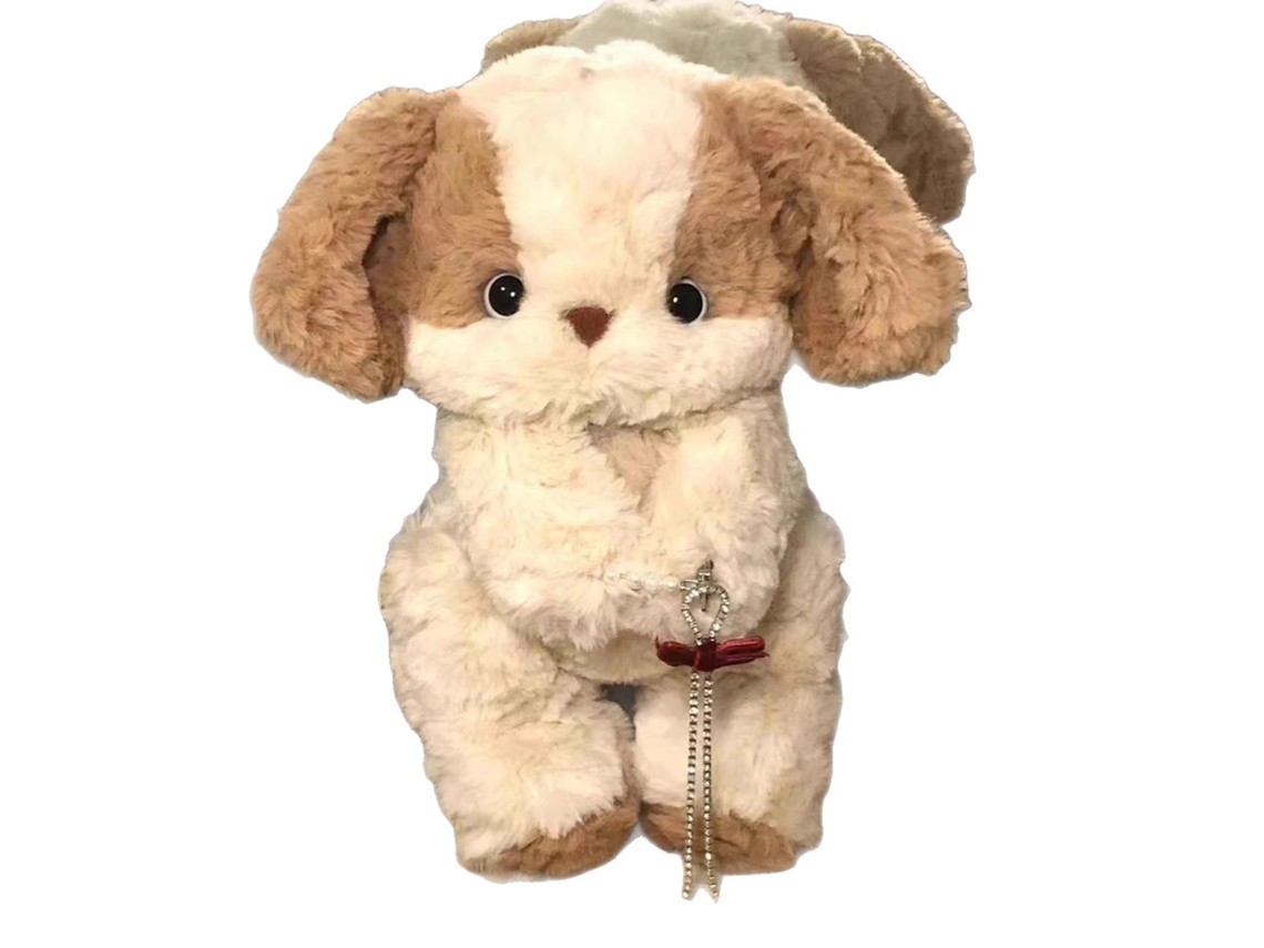 Muñeco de perro de 30 cm para dar las buenas noches, almohada de muñeca, muñeca, muñeca.