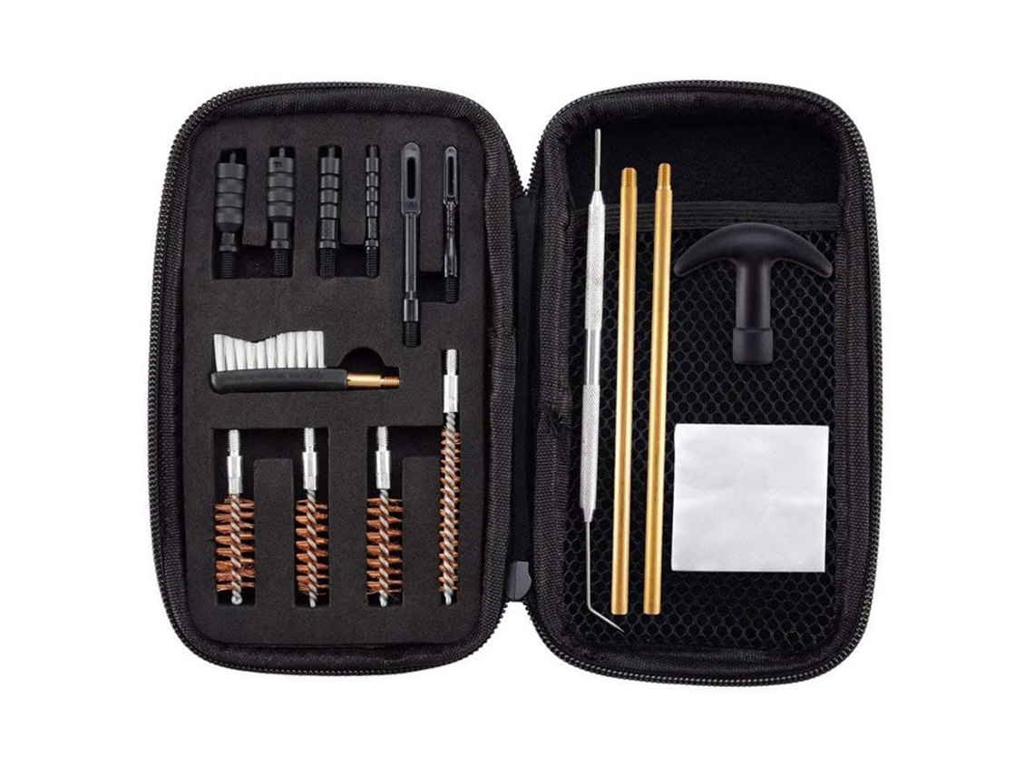 Kit De Limpieza Para Equipos De Tiro Con Estuche, Varillas, Cepillos Y Accesorios. Regalo Ideal Para Hombres Y Mujeres.