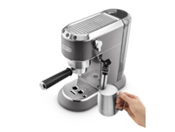 Cafetera Manual DELONGHI Dedica EC785.GY (15 bar - Café molido y monodosis)