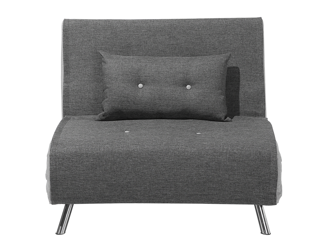 Sofá cama BELIANI Farris de Poliéster Gris 100x191x89
