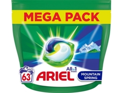 Ariel Detergente En Cápsulas All In 1, 63 Unidades, Fragancia Río De Montańa.