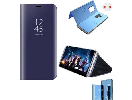 Carcasa Huawei P40 Lite G4M Tipo Libro Inteligente Azul