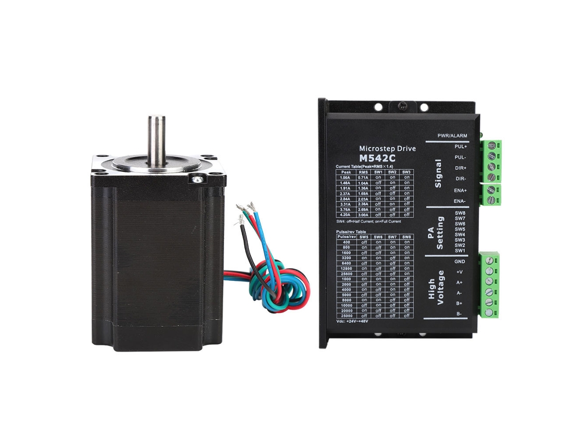 Kit de motor paso a paso y controlador M542c 57hs21a