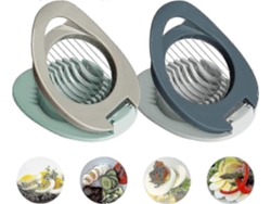 Cortador de huevos de acero inoxidable Everley891 para huevos, jamón y plátanos (paquete de 2)