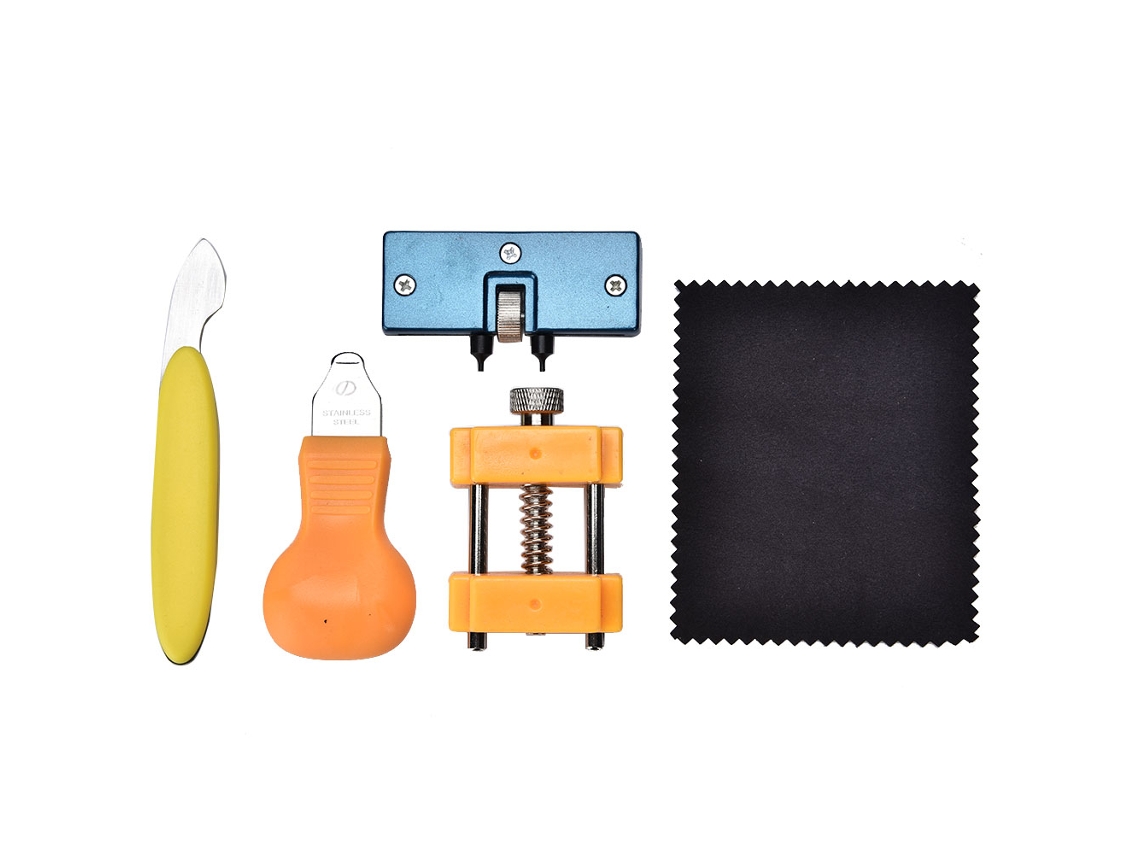 Kit Herramientas Reparación Relojes: Abre Fundas Y Retiras Pulseras 5 Piezas