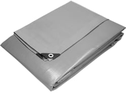 Lona con Ojales ECD Polietileno (Gris - 3x5 m 180g/m²)