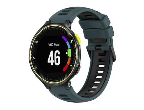 Correa Smartwatch para Garmin Forerunner 230 Silicona Bicolor (Verde Oliva + Negro)