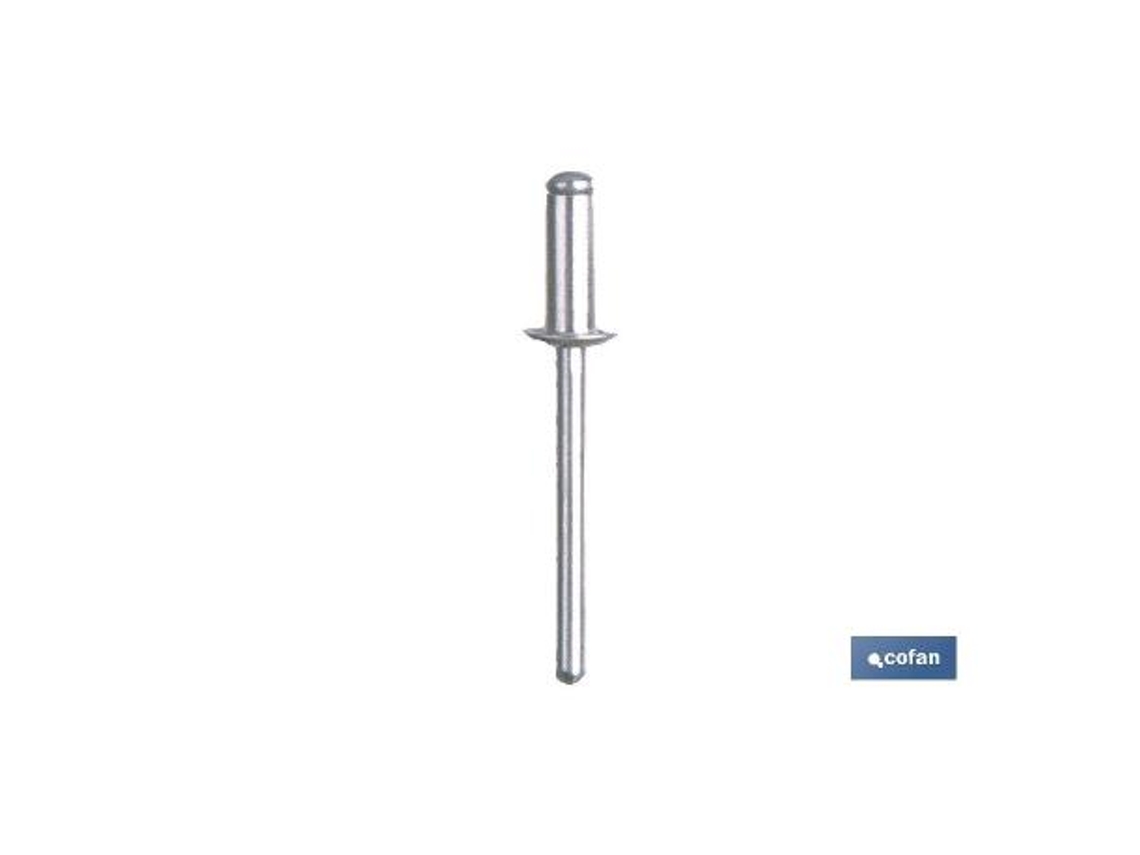 Remaches de flor 4.0 x 30 mm   caja 500 unid.