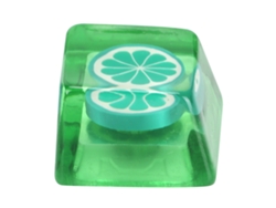 Tecla De Resina Artesanal Resistente À Corrosão Para Teclado Mecânico Universal Acessório Lime