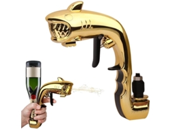 Pistola de champán dorada, dispensador de bebidas a presión, proyector de cava para fiestas y regalos