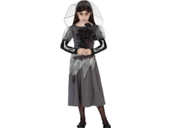 Disfraz de Niña DISFRAZZES Novia Cadáver Halloween (Talla: 3 a 4 años)