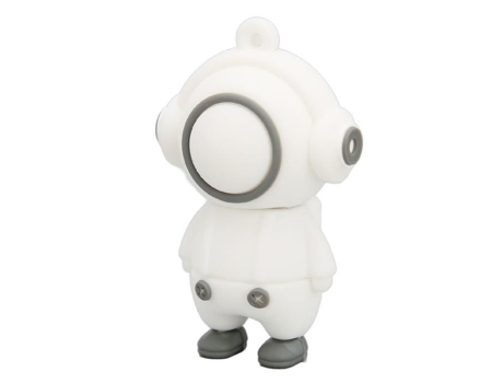 HURRISE USB 2.0 Flash Drive Multifuncional Dibujos Animados de Alta Velocidad Portátil U Tarjeta de Memoria de Computadora Interna Blanco 64G