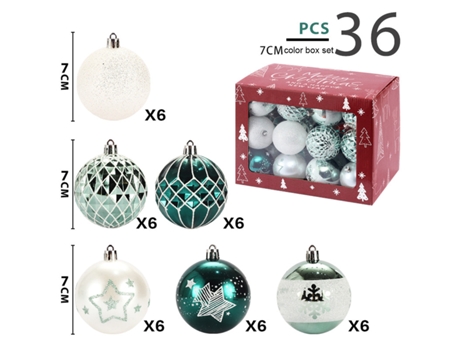 Adorno de Navidad TUSERXLN Plástico Blanco
