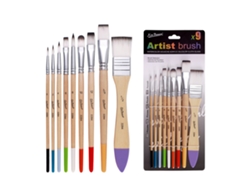 Juego de pinceles de nailon MDUG para pintura acrílica, al óleo y acuarela.
