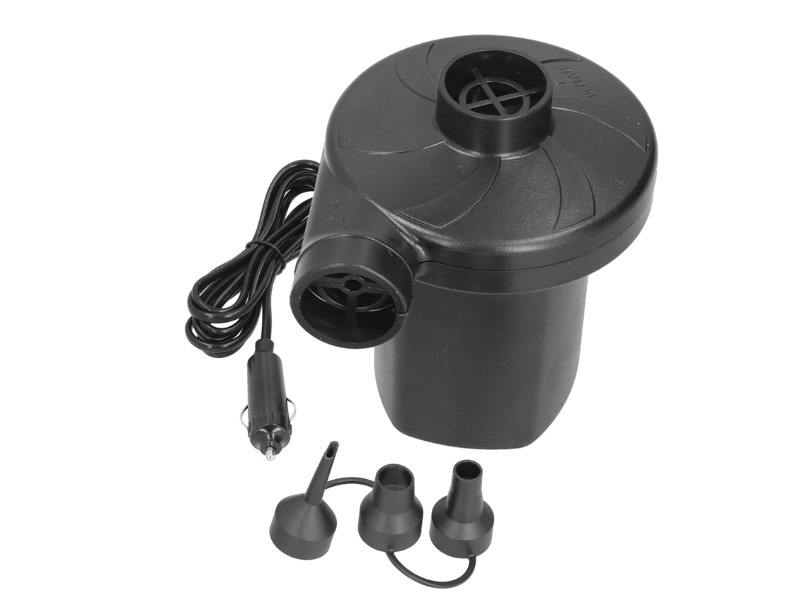 Bomba De Aire Eléctrica Portátil De 12 V Con Abs Y 3 Boquillas Para Juguetes Y Botes Inflables.