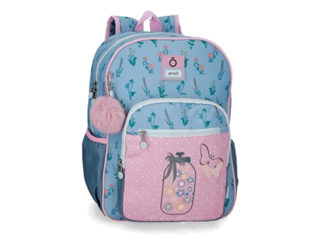 Mochila ENSO We Love Flowers (Rosa - 38 x 30 x 12 cm)
