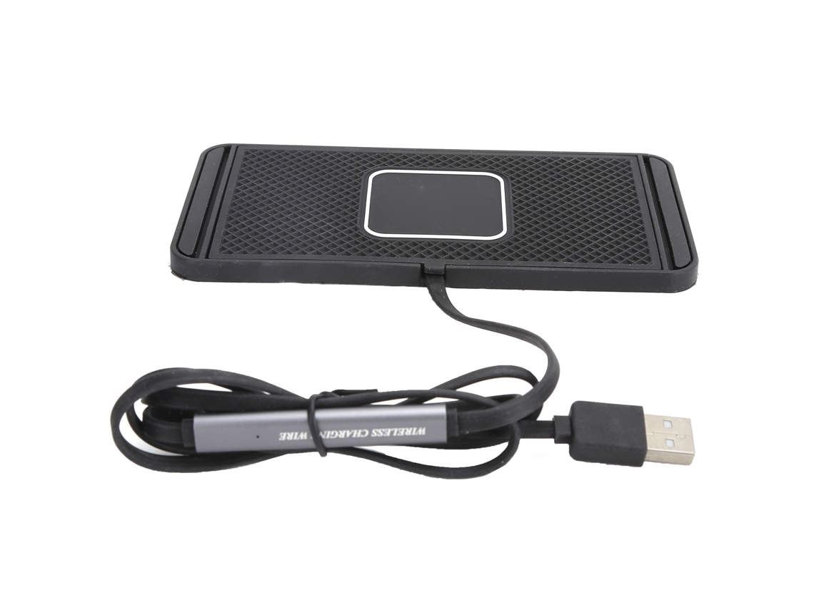 Base De Carga Inalámbrica Rápida Qi De 15 W Para Coche, Antideslizante.