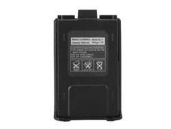 Batería De Iones De Litio De 7,4 V Y 1800 Mah Para Walkie-talkie Baofeng Uv-5r, Uv-5re, Dm-5r Plus Y Bl-5 (negra).