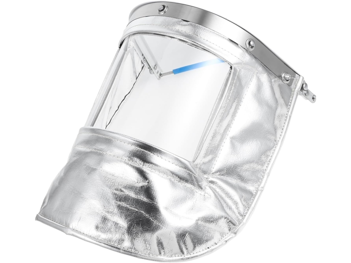 Mascarilla Facial Completa Transparente Para Uso Industrial, Resistente A Altas Temperaturas, Con Protector Facial.