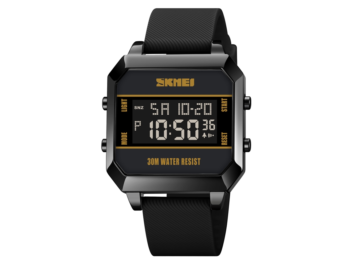 Reloj Digital Skmei Para Hombre Y Mujer, Resistente Al Agua, Con Retroiluminación, Cronómetro Y Temporizador De Cuenta Atrás.