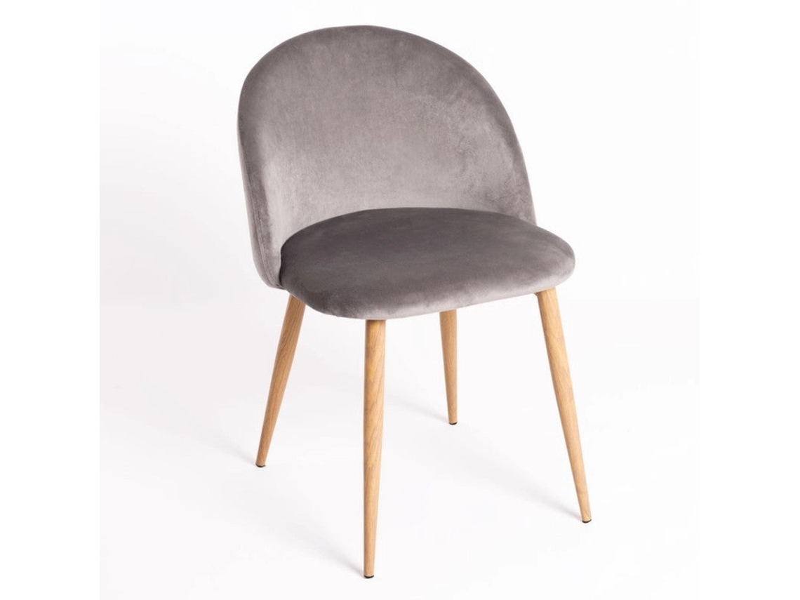 DUDECOR Silla Bristol Gris Claro