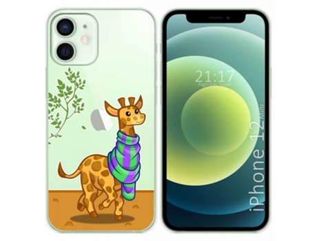 Carcasa iPhone 12 Mini (5.4) TUMUNDOSMARTPHONE Dibujos Transparente Multicolor