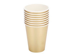 vasos de papel desechables de doble capa de 270 ml para fiesta de cumpleaños