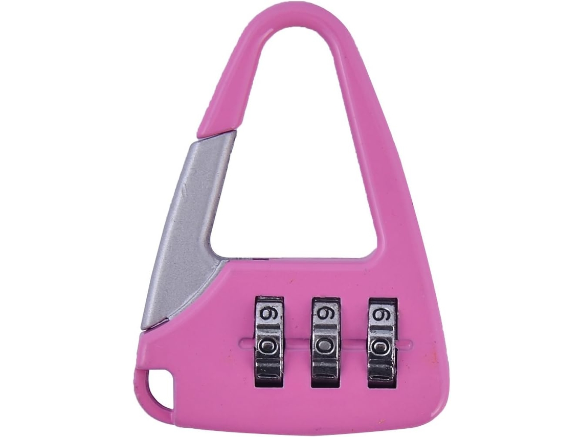 Candado De Combinación De 3 Dígitos Para Maleta, Color Fucsia (9df698427822e49d9b0c536ddc402263)