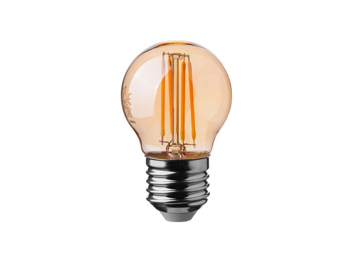 Bombilla Led Filamento G45 4w 2200k E27 Âmbar V-tac