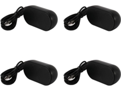 4 Altavoces Portátiles Usb, Fuente De Alimentación Estéreo Multimedia Para Pc (negro)