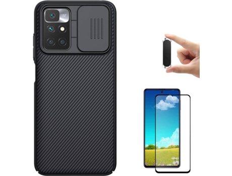 Kit Funda + Protector de Pantalla Xiaomi Redmi 10 Nillkin Camshield (Negro)