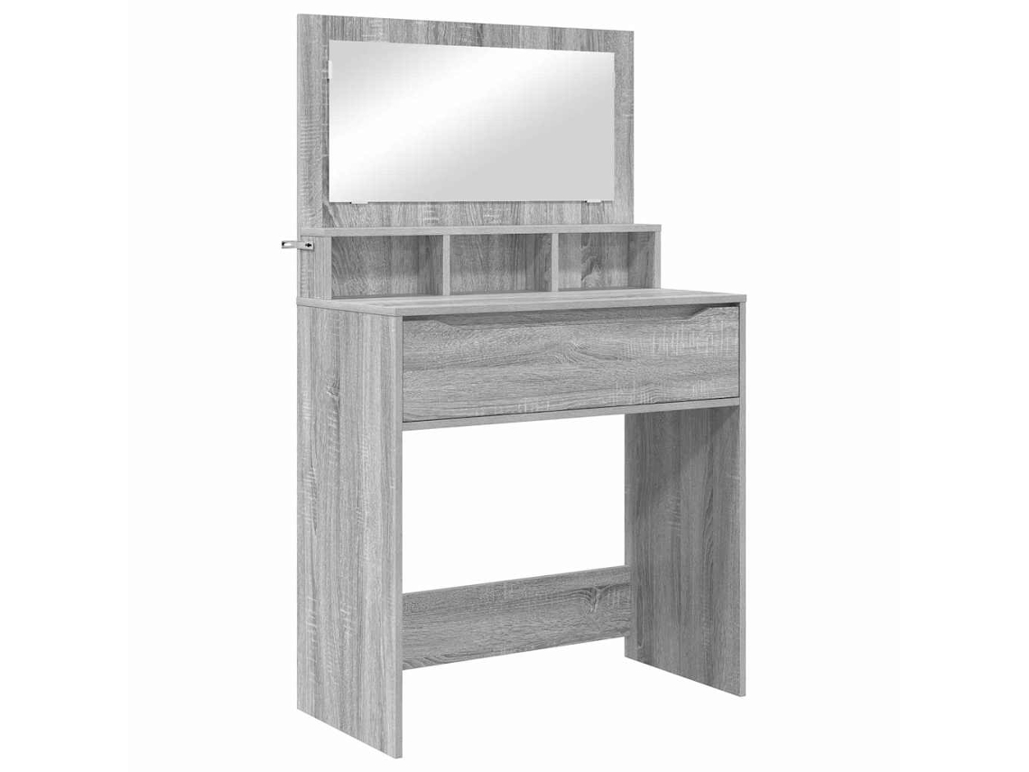 Maison Exclusive - Mesas De Tocador De Dormitorio Gris Sonoma 80 X 39,6 X 135 Cm